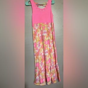Girl long dress with sleeveless Justice